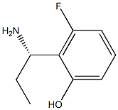 2-((1S)-1-AMINOPROPYL)-3-FLUOROPHENOL Struktur