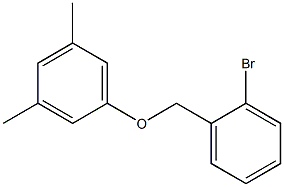 2-BROMOBENZYL-(3,5-DIMETHYLPHENYL)ETHER Struktur