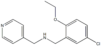 N-(5-CHLORO-2-ETHOXYBENZYL)-N-(PYRIDIN-4-YLMETHYL)AMINE Struktur