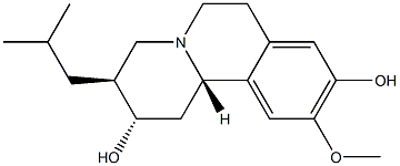 (-)-9-O-DESMETHYL-ALPHA-DIHYDROTETRABENAZINE Struktur