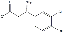 METHYL (3S)-3-AMINO-3-(3-CHLORO-4-HYDROXYPHENYL)PROPANOATE Struktur