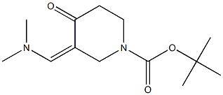 TERT-BUTYL 3-[(DIMETHYLAMINO)METHYLENE]-4-OXOTETRAHYDRO-1(2H)-PYRIDINECARBOXYLATE Struktur