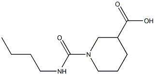 1-[(BUTYLAMINO)CARBONYL]PIPERIDINE-3-CARBOXYLIC ACID Struktur