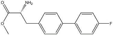 METHYL (2R)-2-AMINO-3-[4-(4-FLUOROPHENYL)PHENYL]PROPANOATE Struktur