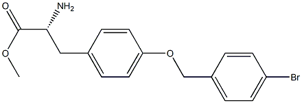 METHYL (2R)-2-AMINO-3-(4-[(4-BROMOPHENYL)METHOXY]PHENYL)PROPANOATE Struktur