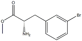 METHYL (2S)-2-AMINO-3-(3-BROMOPHENYL)PROPANOATE Struktur