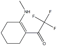 1-(N-METHYLAMINO)-2-(TRIFLUOROACETYL)CYCLOHEXENE Struktur