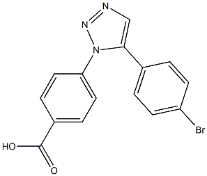 4-[5-(4-BROMOPHENYL)-1H-1,2,3-TRIAZOL-1-YL]BENZOIC ACID Struktur