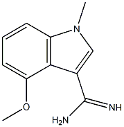 4-METHOXY-1-METHYLINDOLE-3-CARBOXAMIDINE Structure