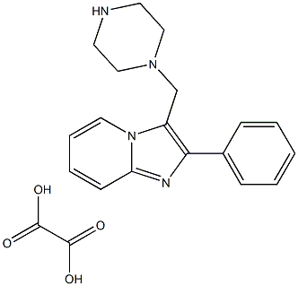 2-PHENYL-3-PIPERAZIN-1-YLMETHYL-IMIDAZO[1,2-A]-PYRIDINE OXALIC ACID SALT Struktur