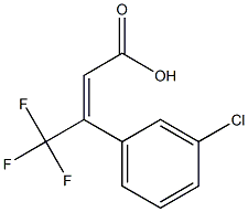 3-(E)-(3-CHLOROPHENYL)-4,4,4-TRIFLUOROCROTONIC ACID Struktur