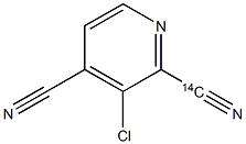 3-CHLORO-4-CYANOPYRIDINE, [CYANO-14C]- Struktur