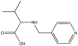 3-METHYL-2-[(PYRIDIN-4-YLMETHYL)AMINO]BUTANOIC ACID Struktur