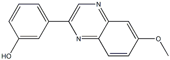 2-(3-HYDROXYPHENYL)-6-METHOXY-QUINOXALINE Struktur