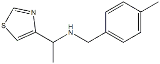 (4-METHYL-BENZYL)-(1-THIAZOL-4-YL-ETHYL)-AMINE Struktur