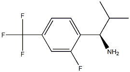 (1R)-1-[2-FLUORO-4-(TRIFLUOROMETHYL)PHENYL]-2-METHYLPROPYLAMINE Struktur