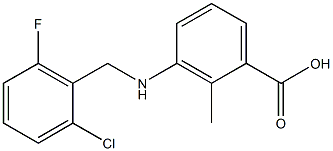 3-((2-CHLORO-6-FLUOROBENZYL)AMINO)-2-METHYLBENZOIC ACID Struktur