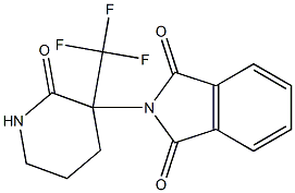 2-[2-OXO-3-(TRIFLUOROMETHYL)PIPERIDIN-3-YL]-1H-ISOINDOLE-1,3(2H)-DIONE Struktur