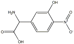 AMINO-(3-HYDROXY-4-NITRO-PHENYL)-ACETIC ACID Struktur