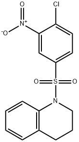 1-(4-CHLORO-3-NITROBENZENESULFONYL)-1,2,3,4-TETRAHYDROQUINOLINE Struktur