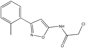 2-CHLORO-N-(3-O-TOLYLISOXAZOL-5-YL)ACETAMIDE Struktur