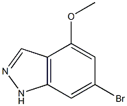 6-BROMO-4-METHOXY-1H-INDAZOLE Struktur