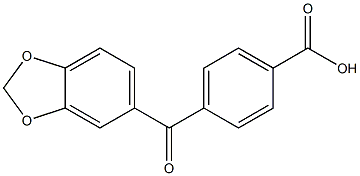 4-[3,4-(METHYLENEDIOXY)BENZOYL]BENZOIC ACID Struktur