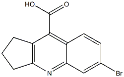 6-BROMO-2,3-DIHYDRO-1H-CYCLOPENTA[B]QUINOLINE-9-CARBOXYLIC ACID Struktur