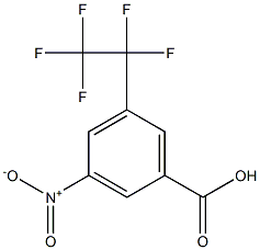 3-NITRO-5-(PENTAFLUOROETHYL)BENZOIC ACID Struktur