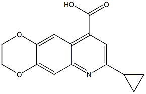 7-CYCLOPROPYL-2,3-DIHYDRO[1,4]DIOXINO[2,3-G]QUINOLINE-9-CARBOXYLIC ACID Struktur