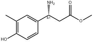 METHYL (3R)-3-AMINO-3-(4-HYDROXY-3-METHYLPHENYL)PROPANOATE Struktur