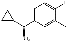 (1S)CYCLOPROPYL(4-FLUORO-3-METHYLPHENYL)METHYLAMINE Struktur