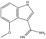 4-METHOXYINDOLE-3-CARBOXAMIDINE Struktur