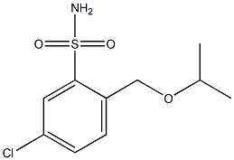 5-CHLORO-2-ISOPROPOXYMETHYL-BENZENESULFONAMIDE Struktur