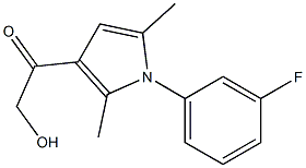 1-[1-(3-FLUOROPHENYL)-2,5-DIMETHYL-1H-PYRROL-3-YL]-2-HYDROXYETHANONE Struktur