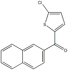 2-CHLORO-5-(2-NAPHTHOYL)THIOPHENE Struktur