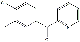 2-(4-CHLORO-3-METHYLBENZOYL)PYRIDINE Struktur