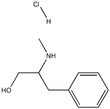 BETA-METHYLAMINO PHENYLPROPYL ALCOHOL HCL Struktur