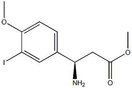 METHYL (3R)-3-AMINO-3-(3-IODO-4-METHOXYPHENYL)PROPANOATE Struktur