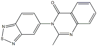 3-(2,1,3-BENZOTHIADIAZOL-5-YL)-2-METHYLQUINAZOLIN-4(3H)-ONE Struktur