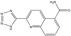 2-(1H-TETRAZOL-5-YL)QUINOLINE-5-CARBOXAMIDE Struktur