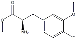 METHYL (2R)-2-AMINO-3-(4-FLUORO-3-METHOXYPHENYL)PROPANOATE Struktur