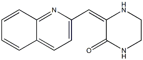 (3Z)-3-(QUINOLIN-2-YLMETHYLENE)PIPERAZIN-2-ONE Struktur