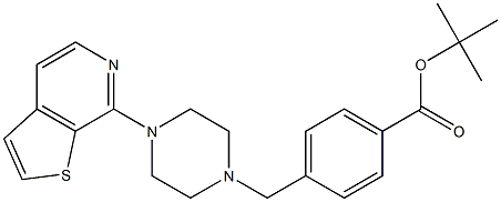 4-(4-THIENO[2,3-C] PYRIDIN-YL-PIPERAZIN-1-YLMETHYL)-BENZOIC ACID TERT-BUTYL ESTER Struktur