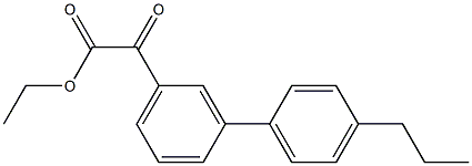 ETHYL 3-(4-N-PROPYLPHENYL)BENZOYLFORMATE Struktur