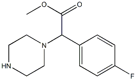 METHYL (4-FLUOROPHENYL)(PIPERAZIN-1-YL)ACETATE Struktur