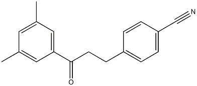 3-(4-CYANOPHENYL)-3',5'-DIMETHYLPROPIOPHENONE Struktur