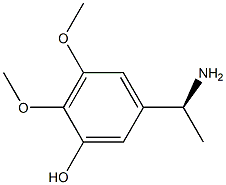 5-((1S)-1-AMINOETHYL)-2,3-DIMETHOXYPHENOL Struktur