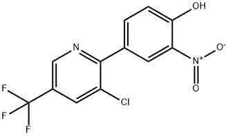 4-[3-CHLORO-5-(TRIFLUOROMETHYL)-2-PYRIDINYL]-2-NITROBENZENOL Struktur