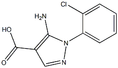 5-AMINO-1-(2-CHLOROPHENYL)-1H-PYRAZOLE-4-CARBOXYLIC ACID Structure